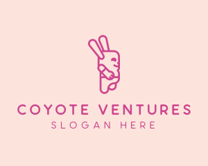 Pink Chubby Bunny logo design