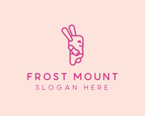 Pink Chubby Bunny logo design