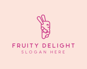 Pink Chubby Bunny logo design