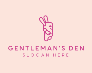 Pink Chubby Bunny logo design