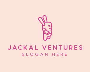 Pink Chubby Bunny logo design