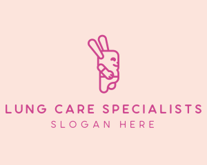 Pink Chubby Bunny logo design