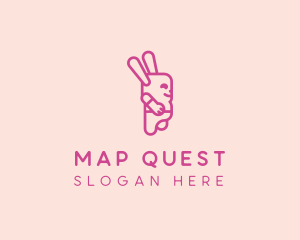 Pink Chubby Bunny logo design