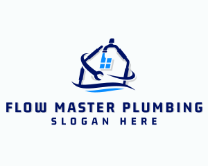 Plumbing - Faucet Wrench Plumbing logo design