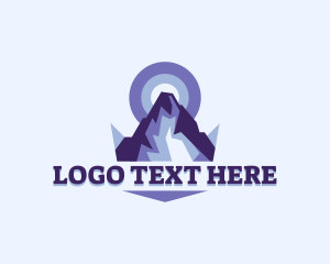 Mountaineering - Adventure Mountain Peak logo design