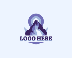 Trails - Adventure Mountain Peak logo design
