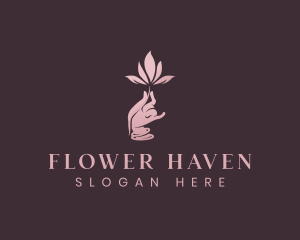 Hand Flower Boutique logo design