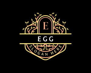 Elegant Lawn Care Ornament Logo