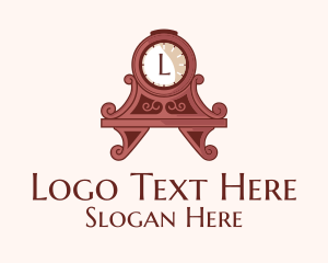 Antique - Antique Clock Lettermark logo design