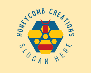 Beeswax - Natural Bee Hive logo design