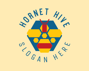 Natural Bee Hive logo design