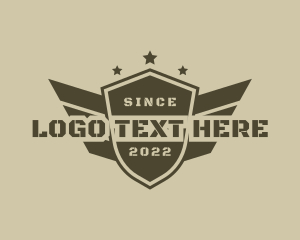 Militia - Military Wing Shield logo design