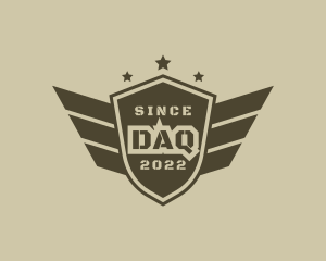 Aviation - Military Wing Shield logo design
