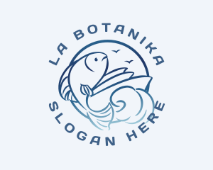 Fishing - Sea Fishing Boat logo design