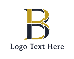 Accountancy - Gold Blue B logo design