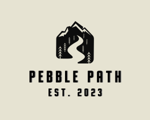 Road Pathway Hiking logo design