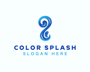 Sea Water Wave logo design