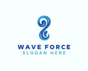 Tsunami - Sea Water Wave logo design