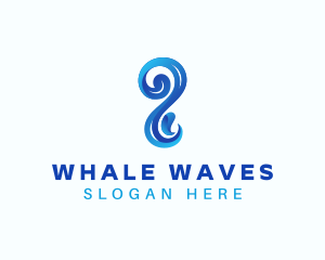 Sea Water Wave logo design