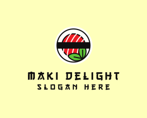 Organic Sushi Restaurant logo design