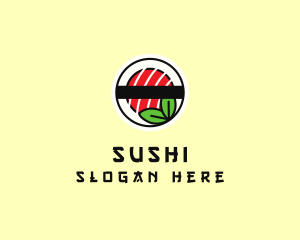 Organic Sushi Restaurant logo design