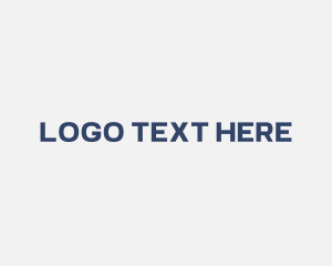 Text - Generic Dark Blue Wordmark logo design