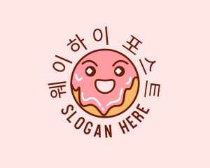 Happy Sweet Donut logo design