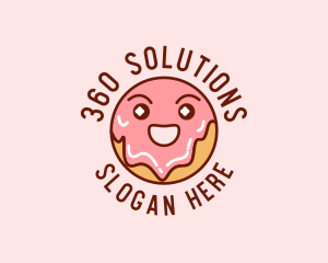 Happy Sweet Donut logo design