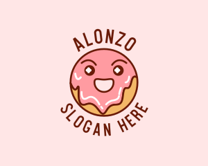 Happy Sweet Donut logo design