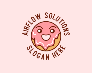 Happy Sweet Donut logo design