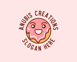 Happy Sweet Donut logo design