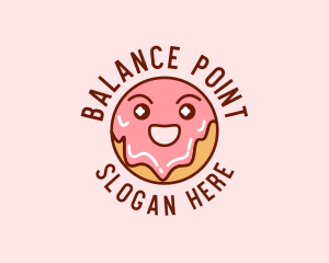 Happy Sweet Donut logo design