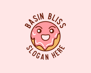 Happy Sweet Donut logo design