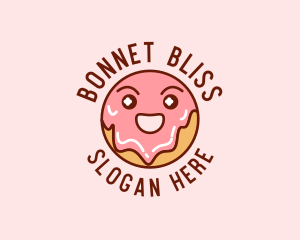 Happy Sweet Donut logo design