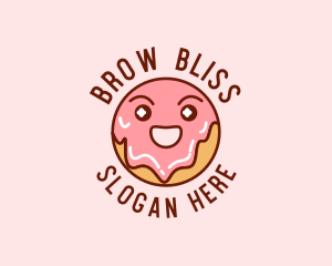 Happy Sweet Donut logo design