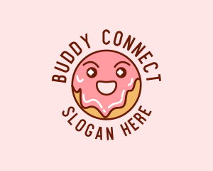 Happy Sweet Donut logo design