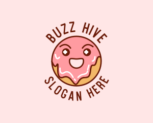 Happy Sweet Donut logo design