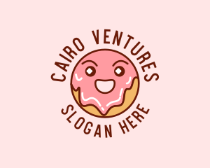 Happy Sweet Donut logo design