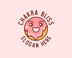 Happy Sweet Donut logo design