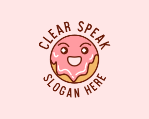 Happy Sweet Donut logo design