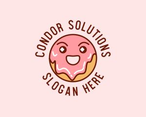 Happy Sweet Donut logo design