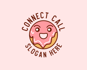 Happy Sweet Donut logo design