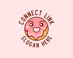 Happy Sweet Donut logo design