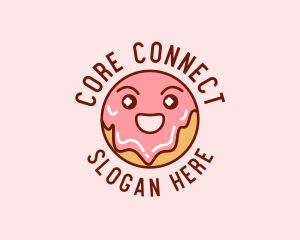 Happy Sweet Donut logo design