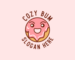 Happy Sweet Donut logo design