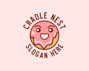 Happy Sweet Donut logo design