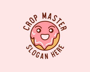 Happy Sweet Donut logo design