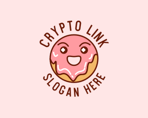 Happy Sweet Donut logo design