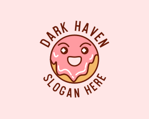 Happy Sweet Donut logo design