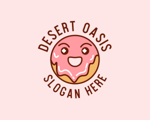 Happy Sweet Donut logo design